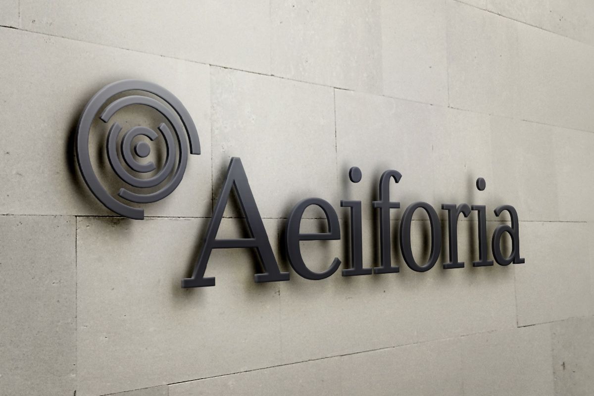 The logo for Aeiforia GmbH is a creation and reference of the WOA design agency.