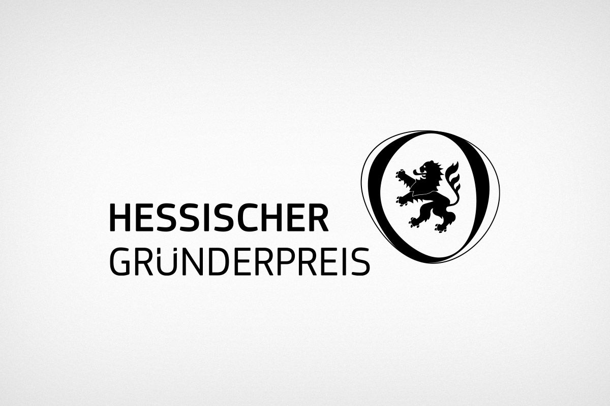 The logo and corporate design for Hessian Founders' Award is a reference from the WOA design agency.