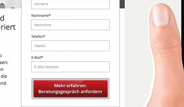 Web design for landing pages for Aeiforia GmbH as a reference of the WOA web design agency