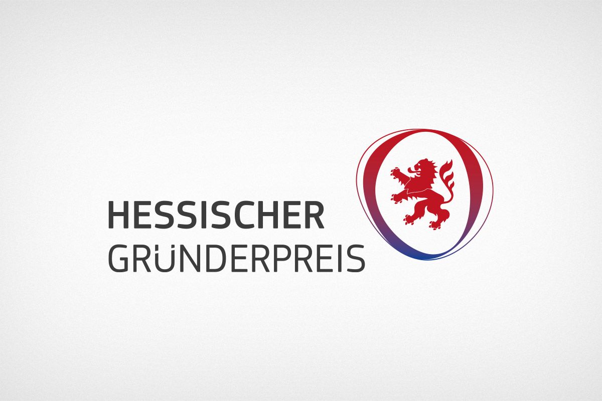 The logo and corporate design for Hessian Founders' Award is a reference from the WOA design agency.