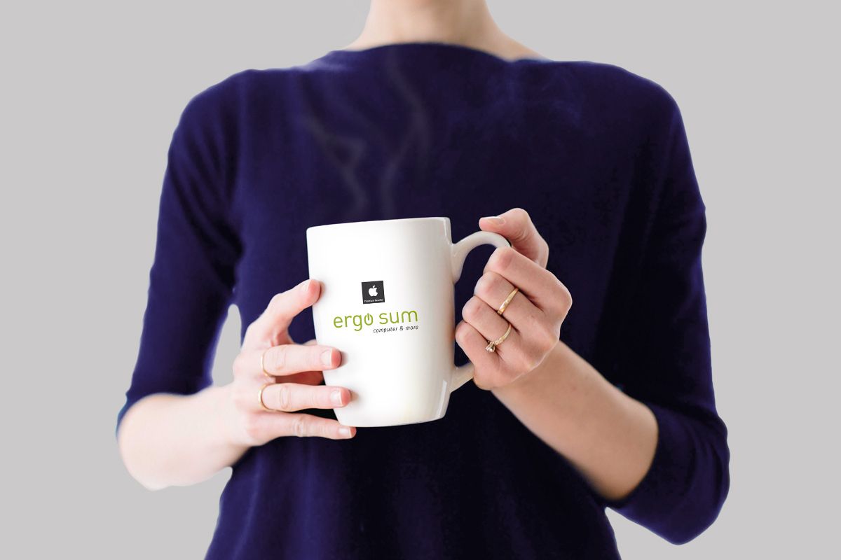 Promotional items and giveaways (mug) for ergo sum Mainz by WOA
