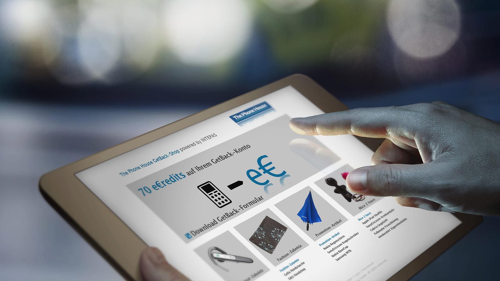 Web design for the microsite of The Phonehouse as reference of WOA