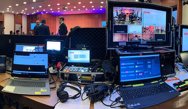 Hybrid Event for Frankfurter Sparkasse in Frankfurt is a reference of WOA Event Agency