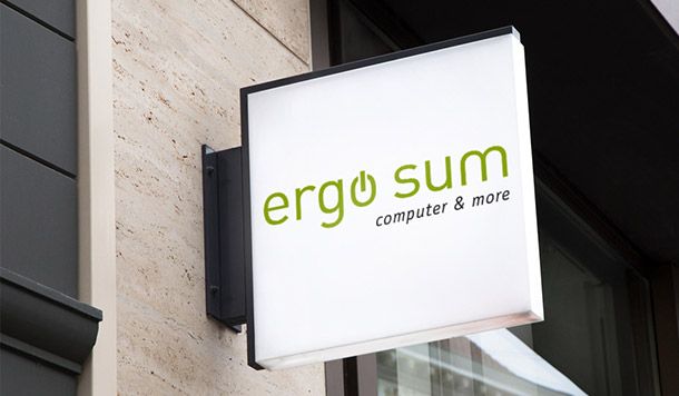 Corporate Design for ergo sum | Apple Premium Reseller in Mainz, Germany by WOA Design Agency