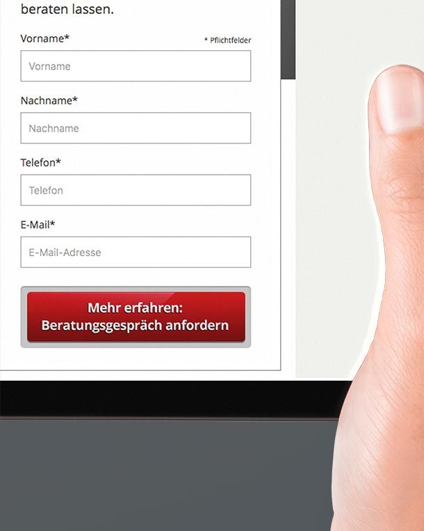 Web design for landing pages for Aeiforia GmbH as a reference of the WOA web design agency