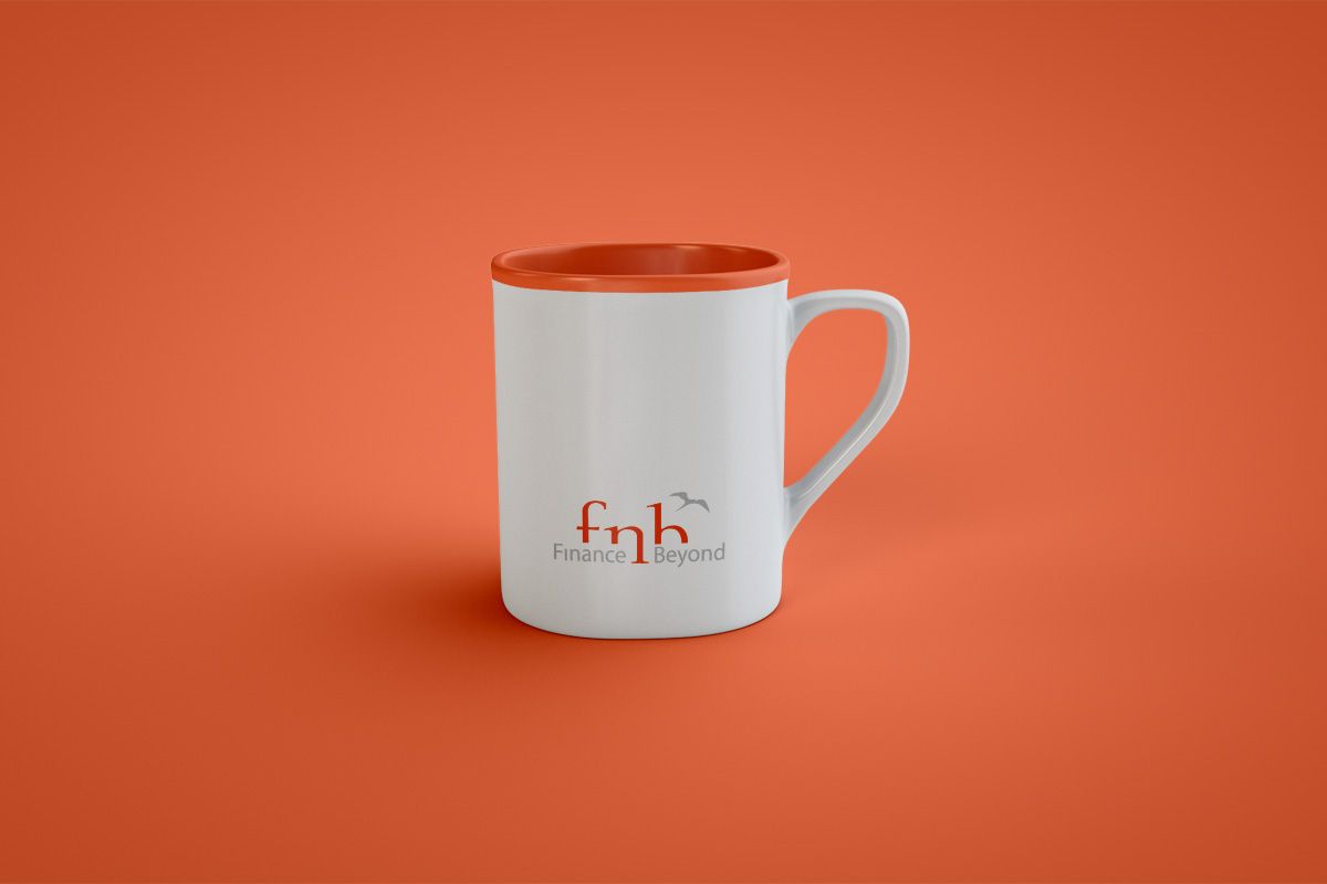 The promotional items for Finance and Beyond GmbH are a creation and reference of the WOA design agency.