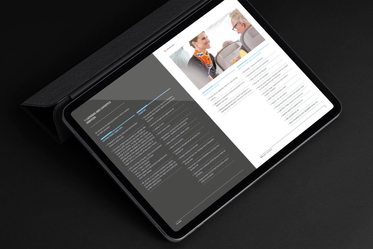 The digital product brochure for LSG Sky Chefs Retail is a WOA creation and reference.