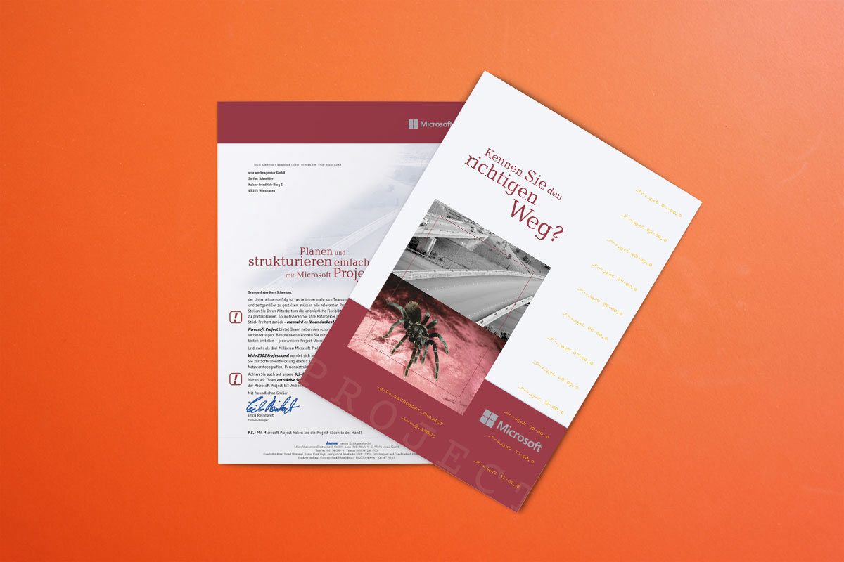 Mailing for Software Projects by Microsoft as a dialogue instrument for Microsoft Germany is a WOA creation and reference.