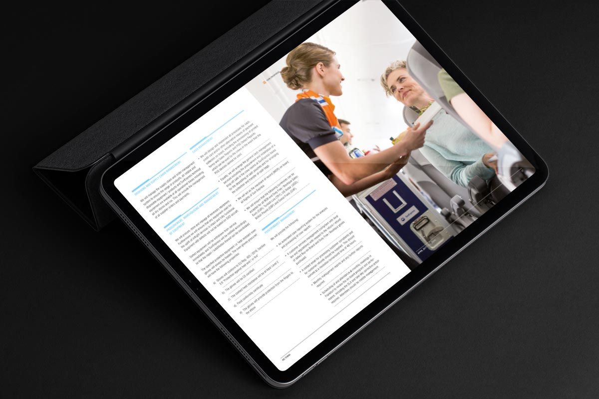 The digital product brochure for LSG Sky Chefs Retail is a WOA creation and reference.